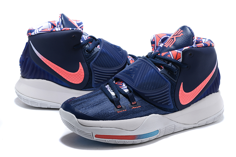 2020 Nike Kyrie Irving 6 Navy Blue Red Basketball Shoes